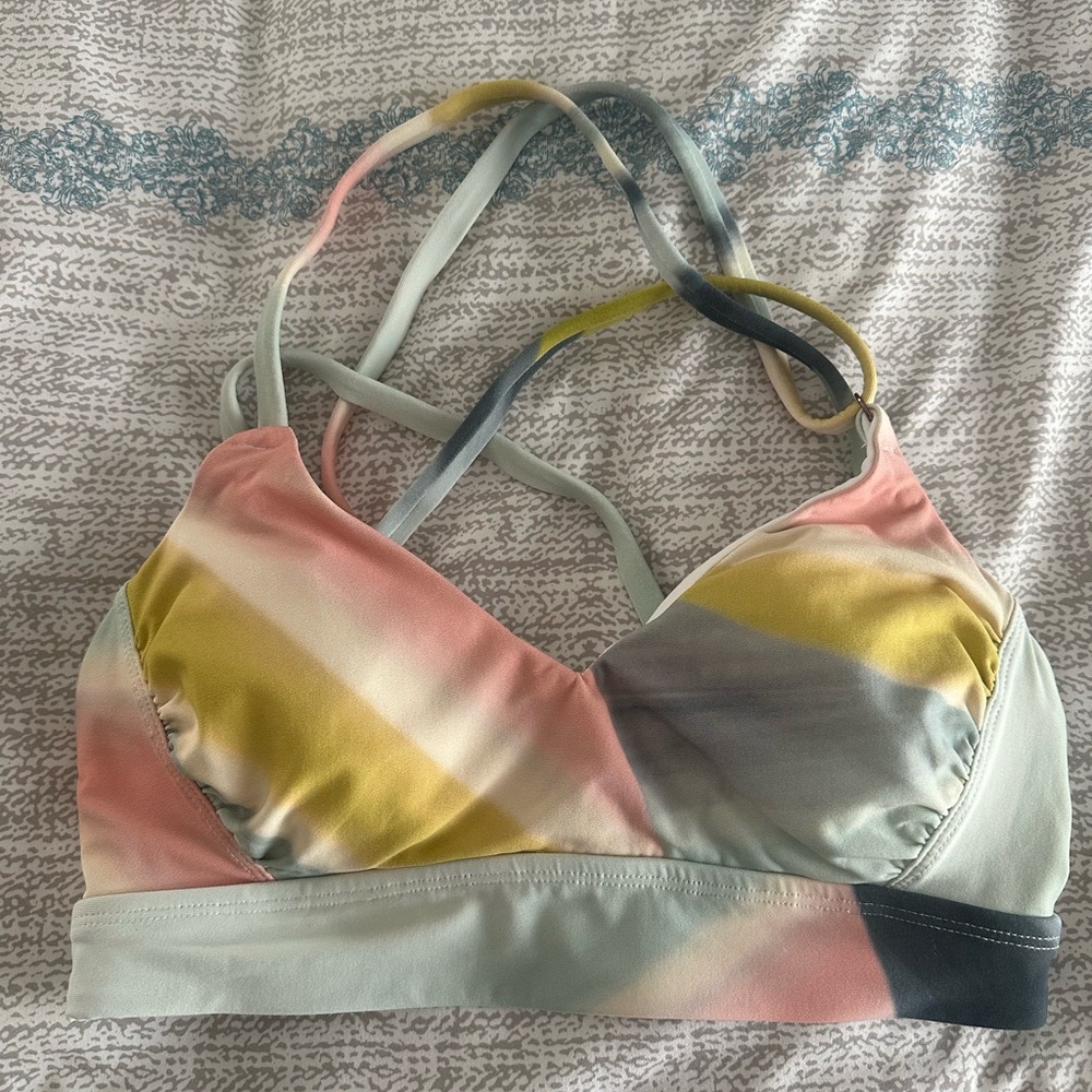 CALIA by Carrie Underwood Multicolor Swim Top